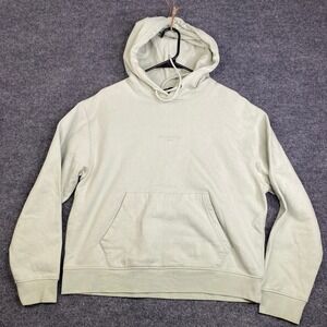 The Kooples Paris Logo Hoodie Sage Green Cotton Sweatshirt FSWE23025K Size 2 M